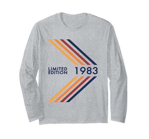 Geburtstag 1983 Limited Edition Herren Damen Vintage Sport Style Langarmshirt von 1983 Limited Edition Sport Vintage Style Birthday