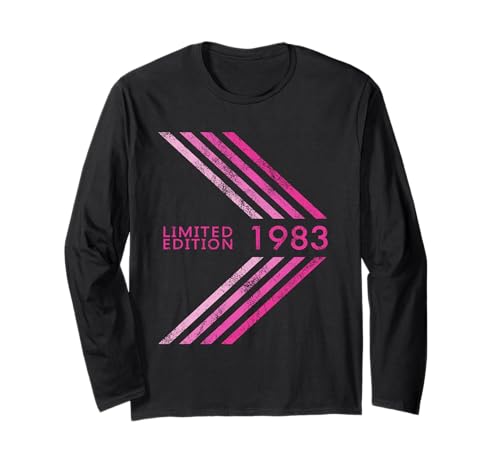 Geburtstag 1983 Limited Edition Damen Sportive Stripe Langarmshirt Geburtstag 1983 Limited Edition Damen Sportive Stripe Langarmshirt von 1983 Limited Edition Women's Birthday Accessories
