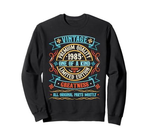 Vintage 1985 T-Shirts für Herren Retro Funny 1985 Geburtstag Sweatshirt von 1985 Geschenk Vintage 1985 Geburtstagsgeschenke