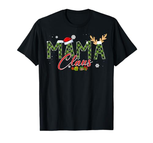 Mama Claus Family Matching Group Hässlicher Weihnachtspullover T-Shirt von 1986 Floral Designs