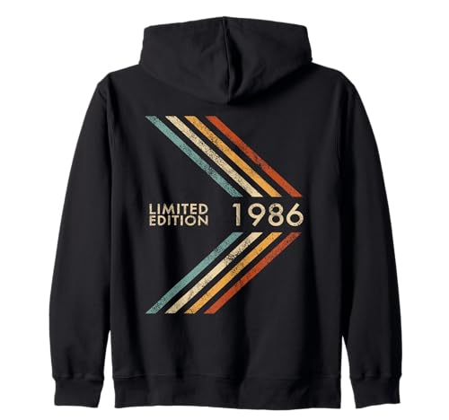 Geburtstag 1986 Limited Edition Herren Damen Vintage Style Kapuzenjacke von 1986 Limited Edition Sport Vintage Style Birthday