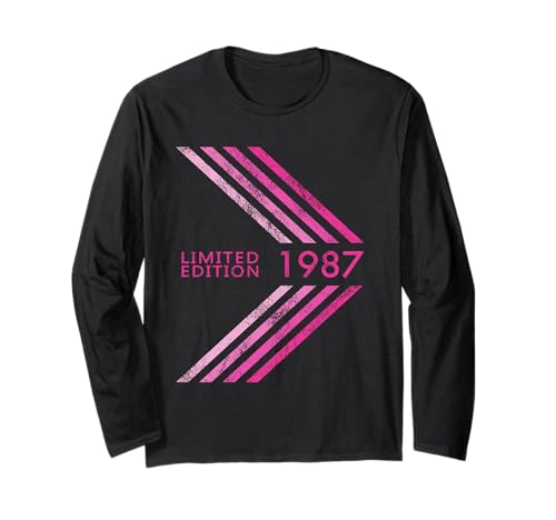 Geburtstag 1987 Limited Edition Damen Sportive Stripe Langarmshirt Geburtstag 1987 Limited Edition Damen Sportive Stripe Langarmshirt von 1987 Limited Edition Women's Birthday Accessories