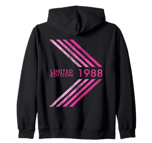 Geburtstag 1988 Limited Edition Damen Sportive Stripe Kapuzenjacke Geburtstag 1988 Limited Edition Damen Sportive Stripe Kapuzenjacke von 1988 Limited Edition Women's Birthday Accessories