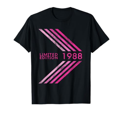 Geburtstag 1988 Limited Edition Damen Sportive Stripe T-Shirt Geburtstag 1988 Limited Edition Damen Sportive Stripe T-Shirt von 1988 Limited Edition Women's Birthday Accessories
