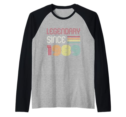 Herren Geburtstag Legendär seit 1989 Raglan Herren Geburtstag Legendär seit 1989 Raglan von 1989 Birthday - Vintage 1989 Present