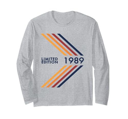 Geburtstag 1989 Limited Edition Herren Damen Vintage Sport Style Langarmshirt von 1989 Limited Edition Sport Vintage Style Birthday
