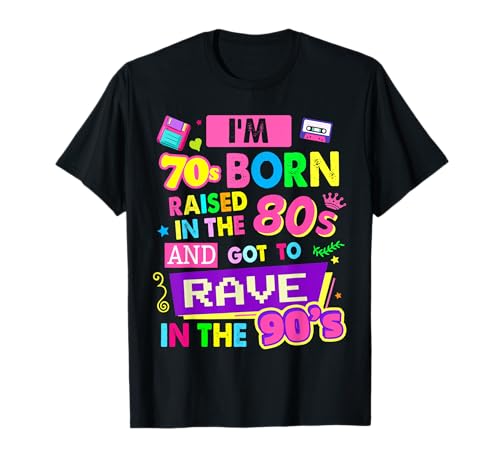 90er Jahre Design für Damen Rave Outfit & 90er Festival Kostüm T-Shirt 90er Jahre Design für Damen Rave Outfit & 90er Festival Kostüm T-Shirt von 1990s Outfit Ideas For Festivals & 90s Fancy Dress