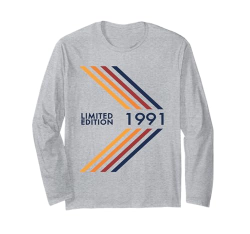 Geburtstag 1991 Limited Edition Herren Damen Vintage Sport Style Langarmshirt von 1991 Limited Edition Sport Vintage Style Birthday