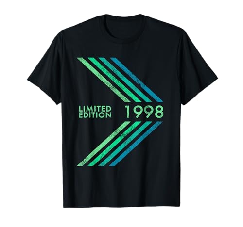 Geburtstag 1998 Limited Edition Herren Damen Sportive Stripe T-Shirt Geburtstag 1998 Limited Edition Herren Damen Sportive Stripe T-Shirt von 1998 Limited Edition Men's Women's Birthday