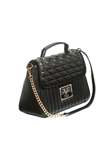 19V69 ITALIA Damen Weiß Gold Women Shoulder Bag, Schwarz von 19V69 ITALIA