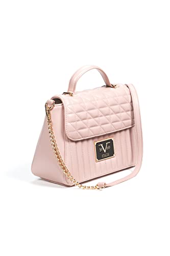 19V69 ITALIA Damen Schultertasche Weiß Silber Women Shoulder Bag, Old Rose von 19V69 ITALIA