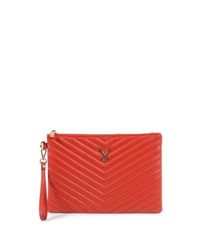 19V69 ITALIA Damen Womens Clutch Red V613 52 Sauvage Ginger Tasche Made in Italy, rot von 19V69 ITALIA