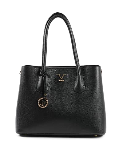 19V69 ITALIA Damen Womens Handbag Black 10510 V2 Dollaro Schwarz Tasche Made in Italy von 19V69 ITALIA