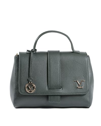 19V69 ITALIA Damen Womens Handbag Dark Green Bc10280 52 Dollaro Dunkelgrün Tasche Made in Italy, grün von 19V69 ITALIA