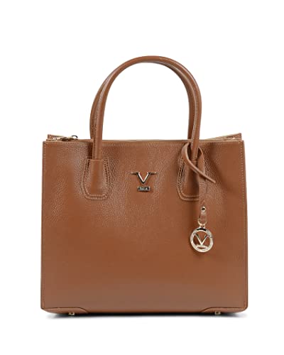 19V69 ITALIA Damen Womens Shoulder Bag Tan Be10275 52 Dollaro Leder Tasche Made in Italy von 19V69 ITALIA