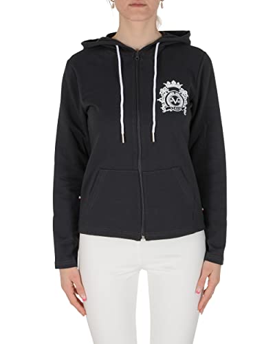 19V69 ITALIA Eleana Hoodie, Kapuzenpullover Damen, Dunkelgrau, L von 19V69 ITALIA