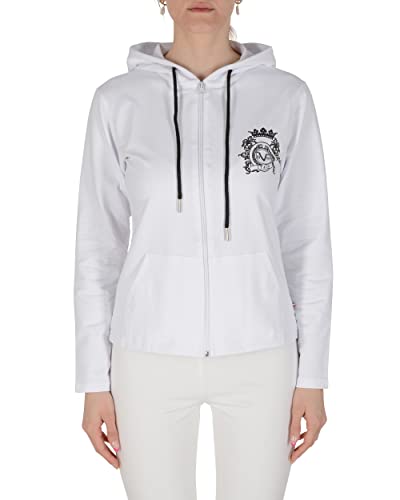 19V69 ITALIA Eleana Hoodie, Kapuzenpullover Damen, Weiß, L von 19V69 ITALIA