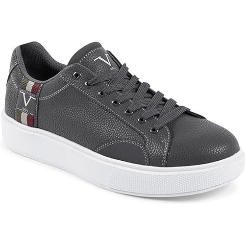 19V69 ITALIA Herren Sneaker Grau SNK 001 M Med.Grey Oxford-Schuh, 39 EU von 19V69 ITALIA