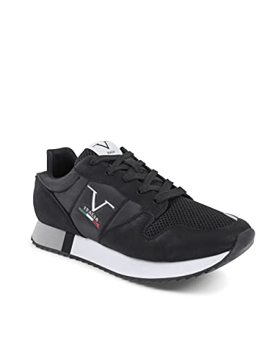19V69 ITALIA Herren Sneaker SNK 003 M Black Oxford-Schuh, Nero, 40 EU von 19V69 ITALIA