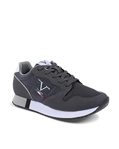 19V69 ITALIA Herren Sneaker SNK 003 M Grey Ciment Oxford-Schuh, Grigio, 43 EU von 19V69 ITALIA