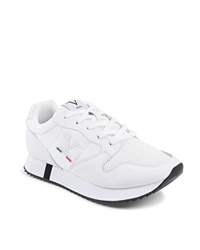 19V69 ITALIA Herren Sneaker SNK 003 M White Oxford-Schuh, Bianco, 43 EU von 19V69 ITALIA