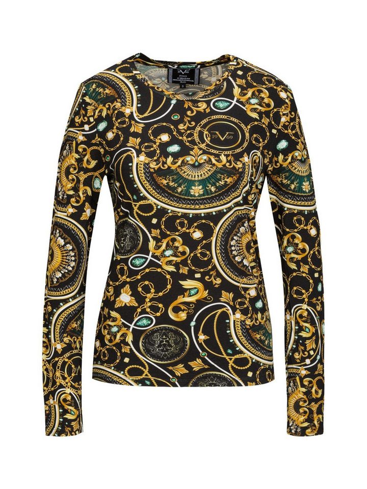 19V69 ITALIA Langarmshirt - Damen Longsleeve mit Print von 19V69 ITALIA