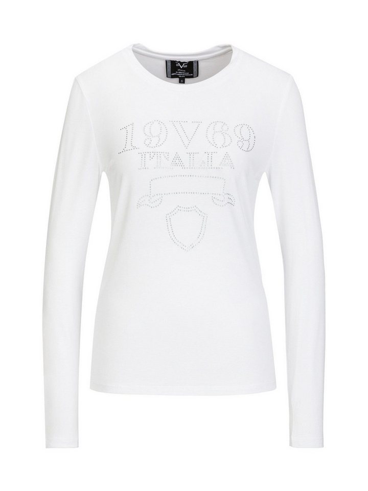 19V69 ITALIA Langarmshirt – Longsleeve mit Logo – figurbetontes Oberteil Stretch &nd von 19V69 ITALIA