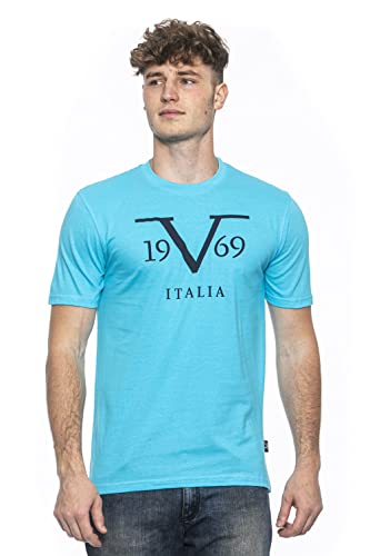 19V69 ITALIA Rayan, T-Shirt Herren, Türkis, XXL von 19V69 ITALIA