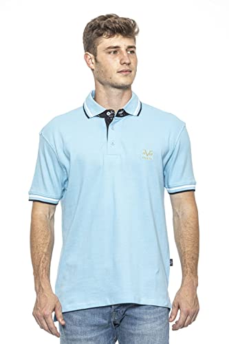 19V69 ITALIA Retro, Polohemd Herren, Blau, L von 19V69 ITALIA