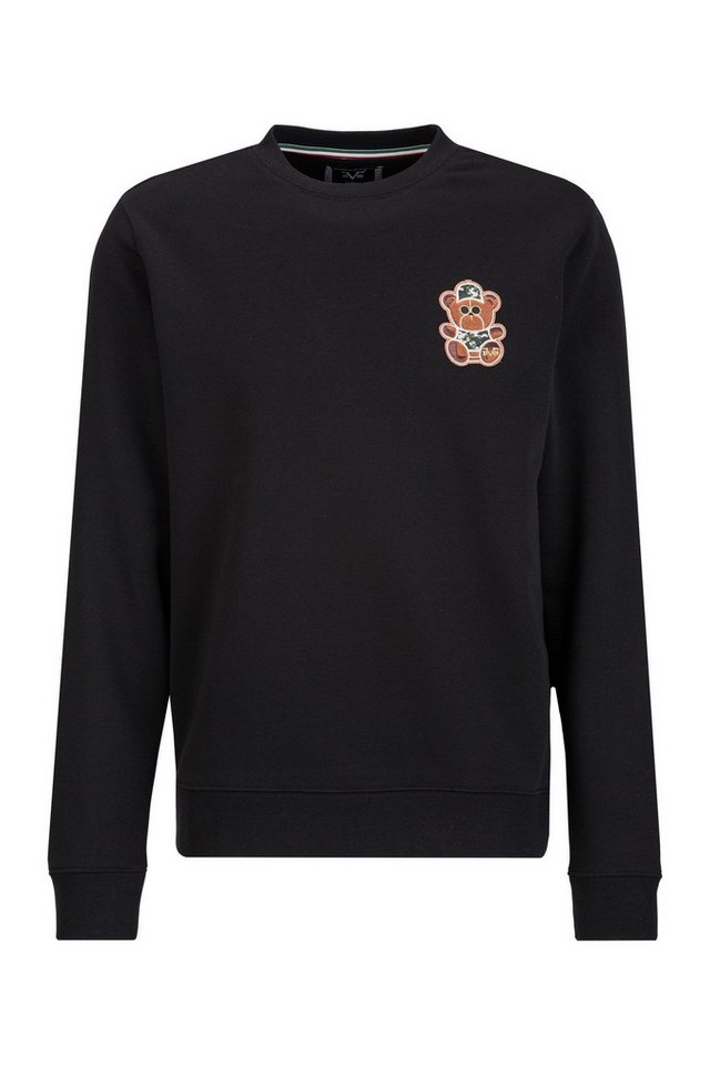 19V69 ITALIA Sweatshirt 19V69 Italia by Versace - Sweatshirt mit Teddy-Patch - Nico Pixel T von 19V69 ITALIA
