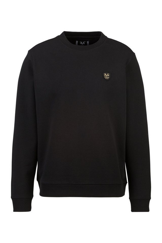 19V69 ITALIA Sweatshirt NICO LOGO PATCH mit dezentem Logo und schlichtem Design, sportlicher Look von 19V69 ITALIA