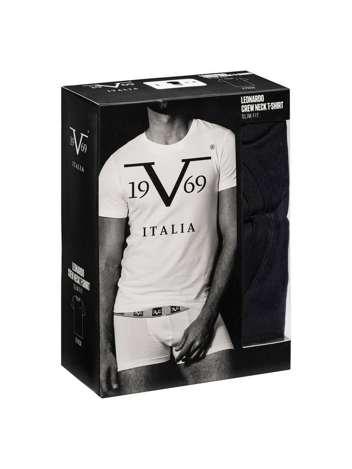 19V69 ITALIA T-Shirt Leonardo Double Pack (2-tlg) von 19V69 ITALIA