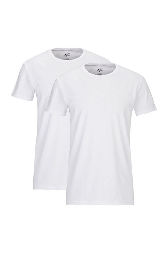 19V69 ITALIA T-Shirt Leonardo Rundhals Grau/Weiß 2er-Pack 19V69 ITALIA T-Shirt Leonardo Rundhals Grau/Weiß 2er-Pack von 19V69 ITALIA