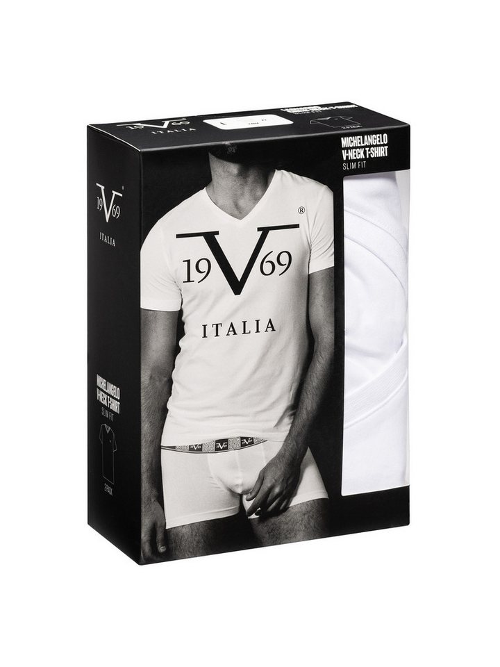 19V69 ITALIA T-Shirt Michelangelo Double Pack (2-tlg) von 19V69 ITALIA