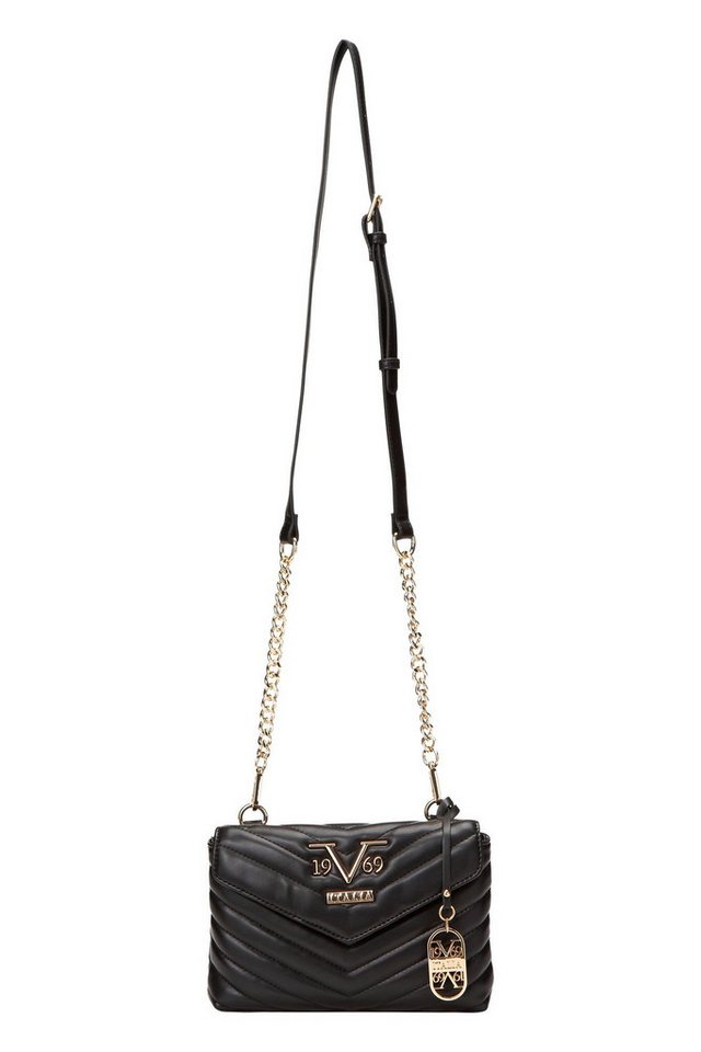 19V69 Italia by Versace Abendtasche BLAIR, Chic Gesteppte Umhängetasche mit Kettendetai von 19V69 Italia by Versace