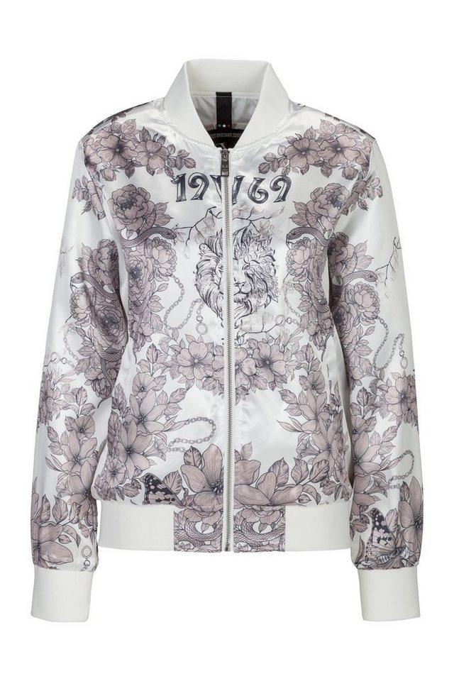 19V69 Italia by Versace Bomberjacke JACKLINE leichte Damen Jacke mit Löwen- und Blumenprint (s-XXL) von 19V69 Italia by Versace