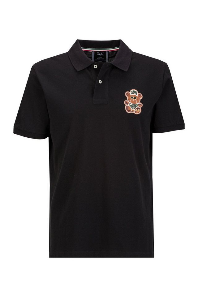 19V69 Italia by Versace Poloshirt EMILIO PIXEL T Klassisches Polohemd für Herren mit Bären-Emblem (S-3XL) von 19V69 Italia by Versace