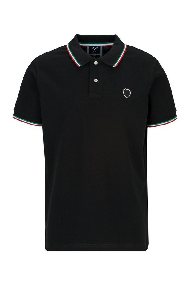 19V69 Italia by Versace Poloshirt PEET mit ITALY" Kontraststreifen (S-3XL)" von 19V69 Italia by Versace