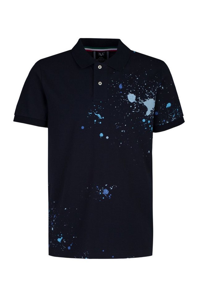 19V69 Italia by Versace Poloshirt PENI für Herren - befleckt aus kompakter Baumwolle (S-3XL) von 19V69 Italia by Versace