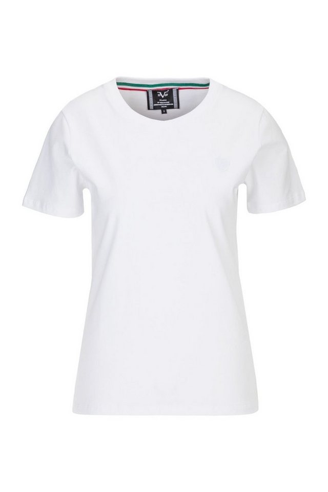 19V69 Italia by Versace T-Shirt BELLA Damen Basic - Elegantes Shirt mit dezenter Logo-Stickerei (XS-XXL) von 19V69 Italia by Versace