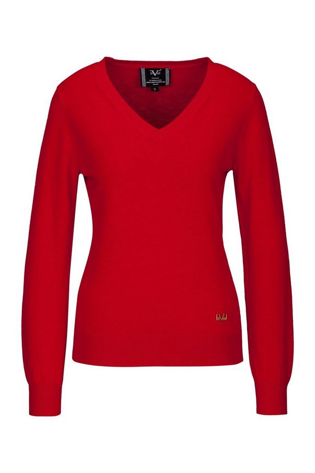 19V69 Italia by Versace V-Ausschnitt-Pullover by Versace Sportivo SRL - Juliane von 19V69 Italia by Versace