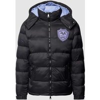 19V69 Italia Steppjacke mit Label-Patch Modell 'Jeffrey' in Black, Größe XXL von 19V69 Italia