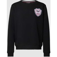 19V69 Italia Sweatshirt mit Label-Detail Modell 'Matti' in Black, Größe L von 19V69 Italia