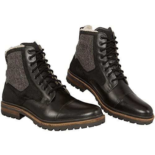 19V69 LEDER-WINTERSTIEFEL, 100% Merinowolle V43 by Versace 1969 Abbigliamento Sportivo SRL von 19V69 by Versace 1969 Abbigliamento Sportivo SRL