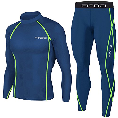 1Bests Herren 2-teiliges Camouflage Fitness Sportswear Running Training Strumpfhose Speed Drying Coat Set von 1Bests