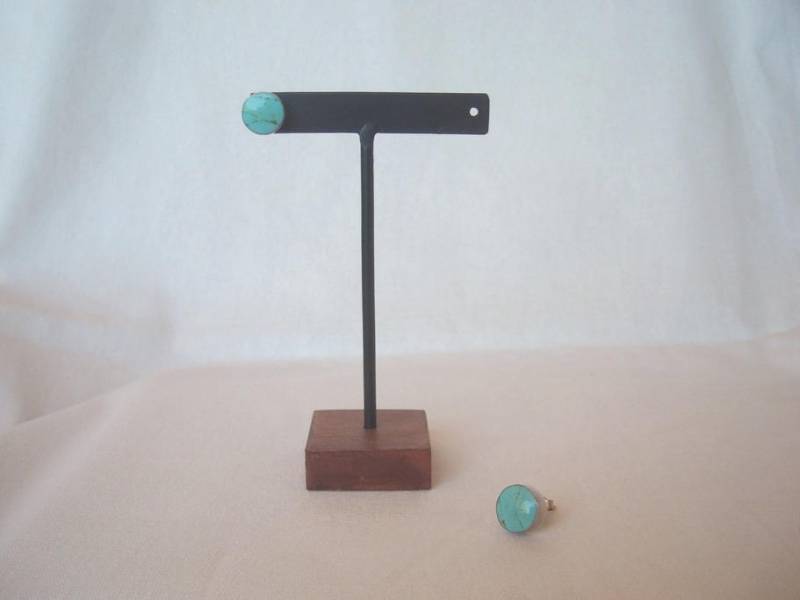 20 Stk. Stud Earring Display Und Teakholz-Basis - Ironstuddisplays Studsjewelrydisplays von 1CraftExtravaganza