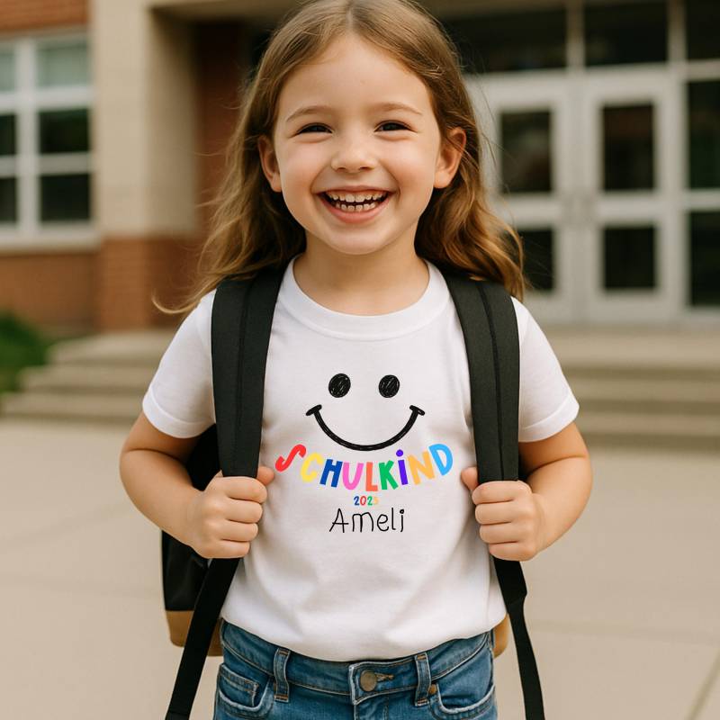 Personalisierter Erster Schultag Shirt 2025 - Individuell Angefertigtes "Schulkind" T-Shirt Personalisierter Erster Schultag Shirt 2025 - Individuell Angefertigtes "Schulkind" T-Shirt von 1ONEPERCENTClothing