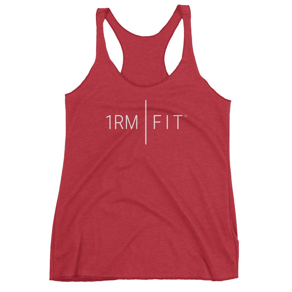 1Rm | Sitz - Ladies' Triblend Crossfit/Workout Racerback Tank 1Rm | Sitz - Ladies' Triblend Crossfit/Workout Racerback Tank von 1RMFIT