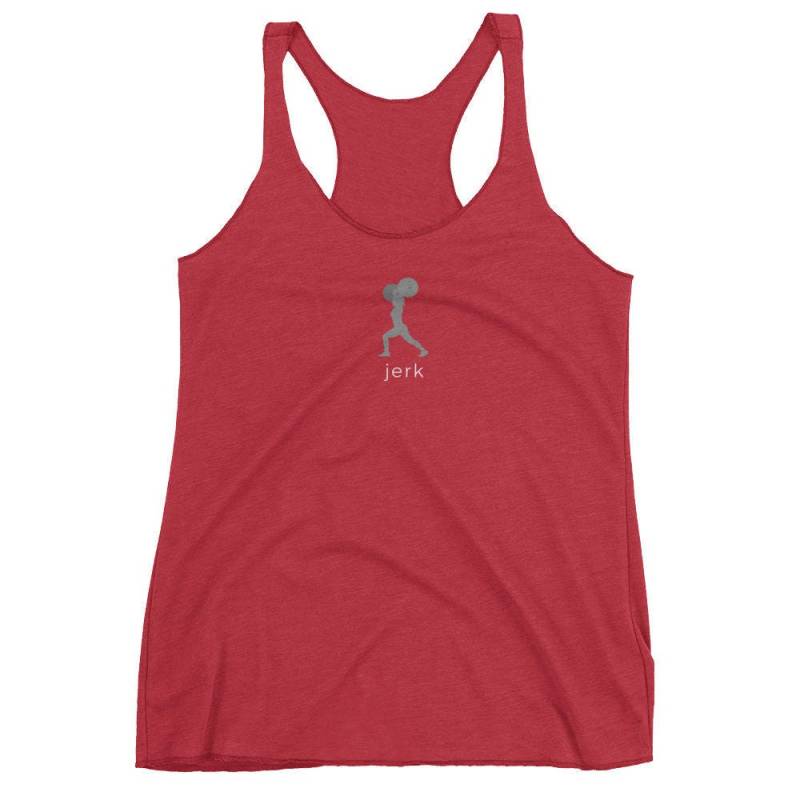 Jerk - Damen Triblend Racerback Tank Jerk - Damen Triblend Racerback Tank von 1RMFIT