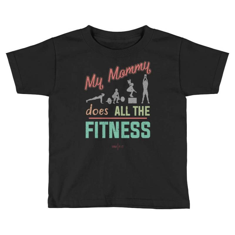 Meine Mama Macht Alle Fitness - Crossfit/Bootcamp Kleinkind/Kinder Kurzarm T-Shirt von 1RMFIT